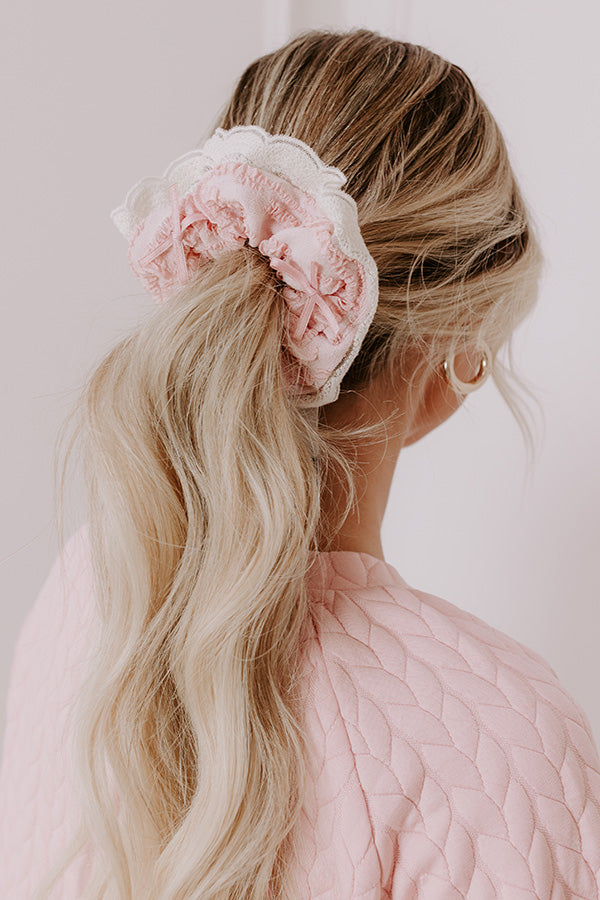 Ultimate Coquette Charm Scrunchie - Premium Hair Accessory