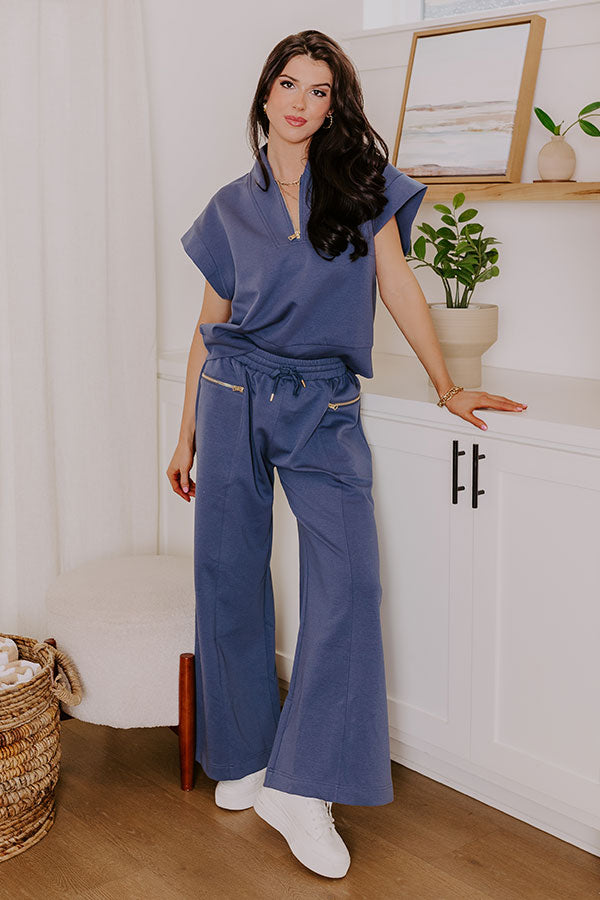 Ultimate Street Style Chic High Waist Scuba Pants - Riverside Edition