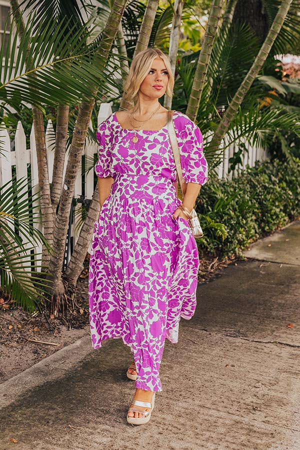 Premium Floral Oasis Maxi Skirt - Ultimate Comfort & Style