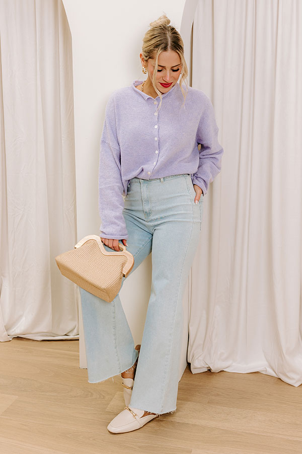 Premium Lavender Knit Cardigan - Ultimate Everyday Style