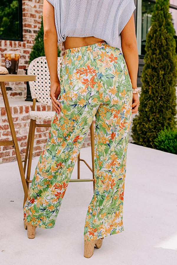 Premium Hamptons Hideout Floral High Waist Pants - Ultimate Style & Comfort
