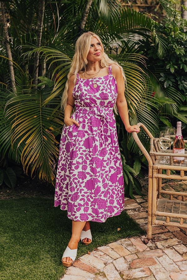 Ultimate Floral Elegance Midi Dress