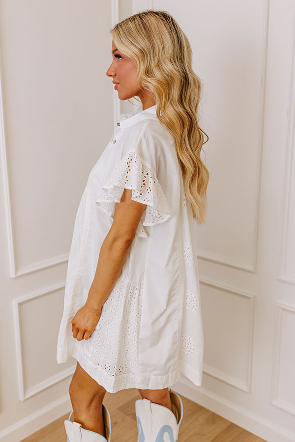 Premium Eyelet Mini Dress – Perfect for Brunch & Sunny Strolls