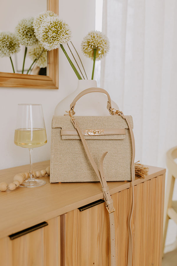 Premium Woven Leather Purse in Natural - Ultimate Style Upgrade