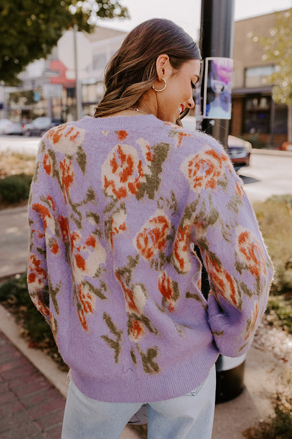 Ultimate Cozy Floral Knit Sweater - Premium Style for Cool Days