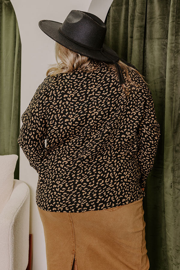 Ultimate Leopard Print Knit Sweater - Premium Style