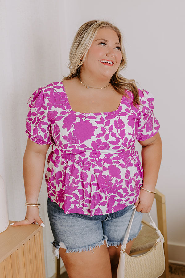 Premium Floral Oasis Peplum Top - Ultimate Style Upgrade