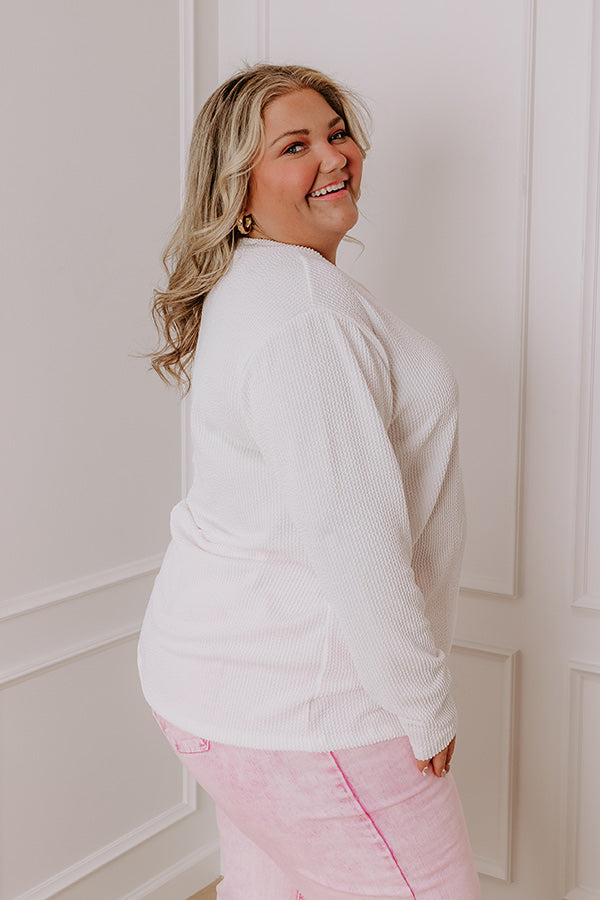 Ultimate Casual Ribbed Top - Effortless White Style
