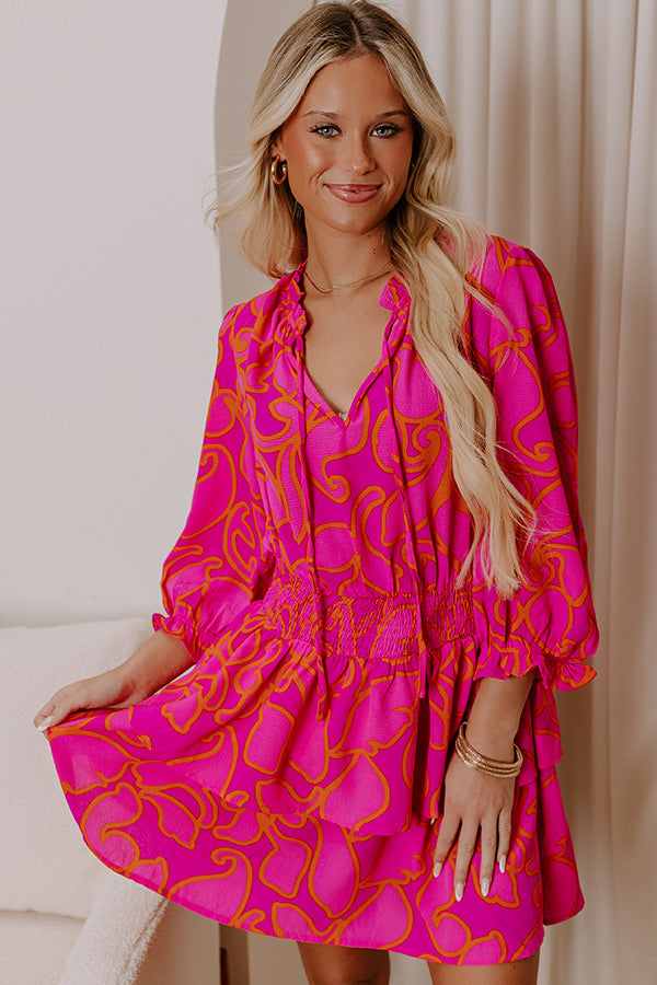 Ultimate Stay Sweet Floral Mini Dress - Bold & Feminine