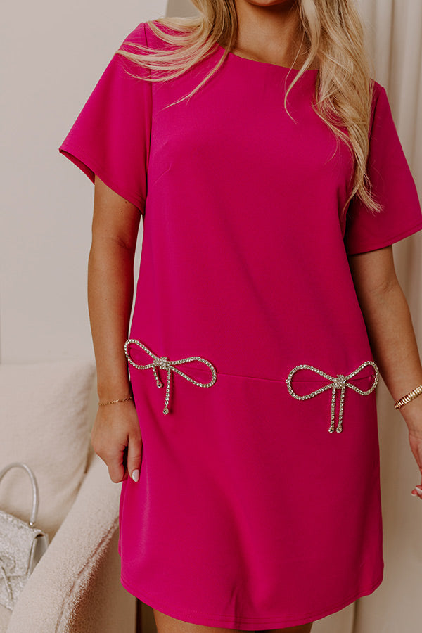 Premium So Charmed Mini Dress - Fuchsia Glamour