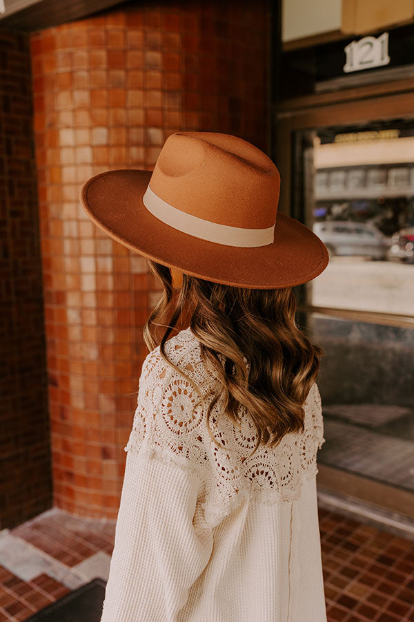 Premium Rust Felt Fedora - Ultimate Fall Style