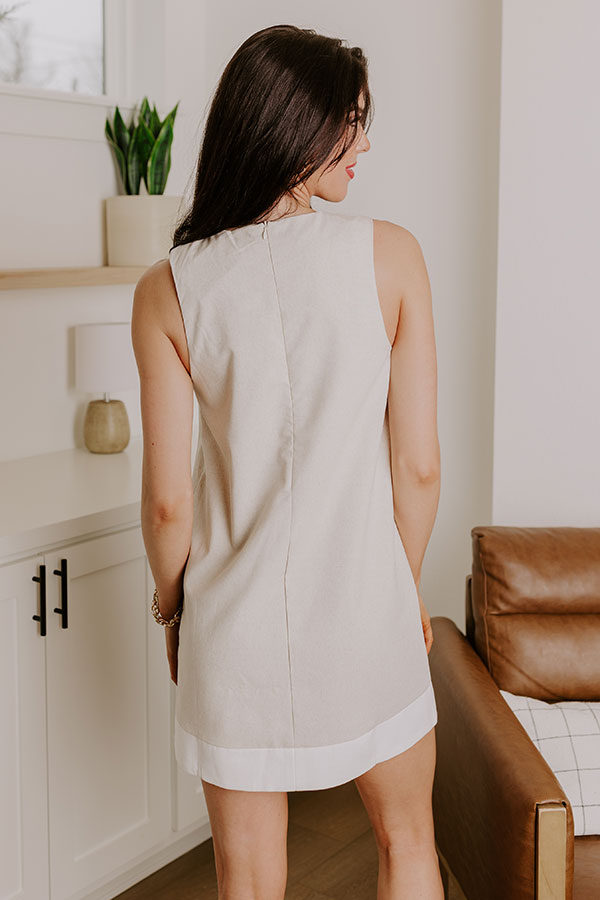 Premium Mykonos Linen-Blend Mini Dress | Effortless Elegance