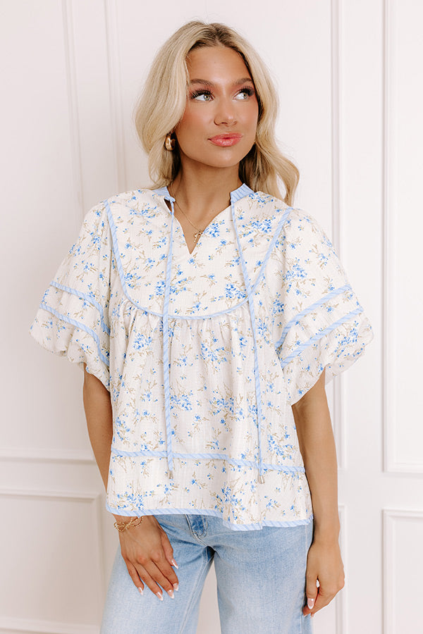 Premium Tea House Floral Top - Ultimate Seasonal Style