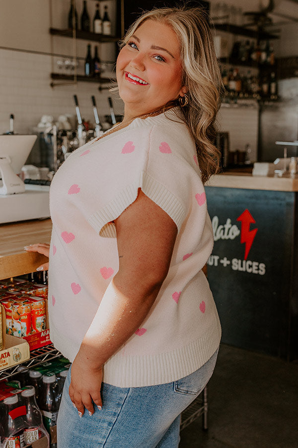 Premium Hugs & Kisses Cream Curves Vest Top - Ultimate Comfort & Style