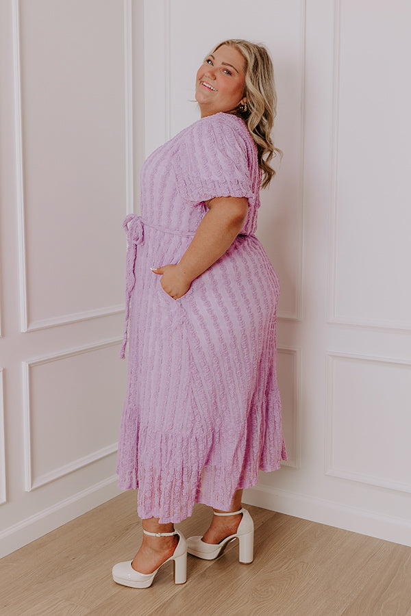 Premium Sweet Melody Lace Midi Dress