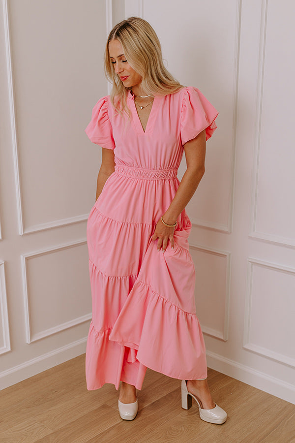 Ultimate Pink Elegance Maxi Dress