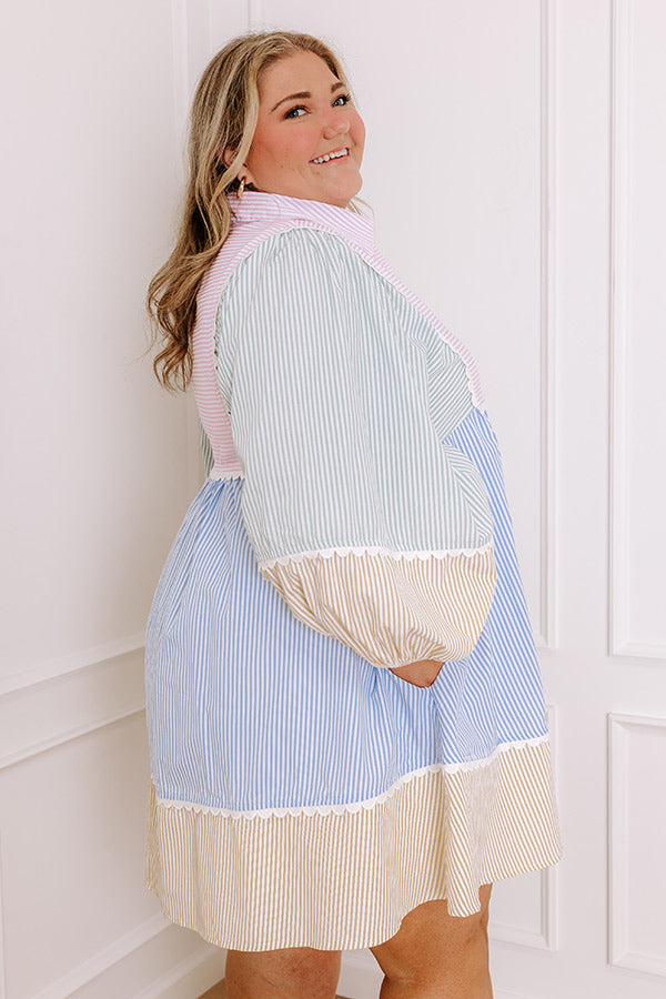 Ultimate Pastel Color Block Mini Dress - Sweet & Stylish