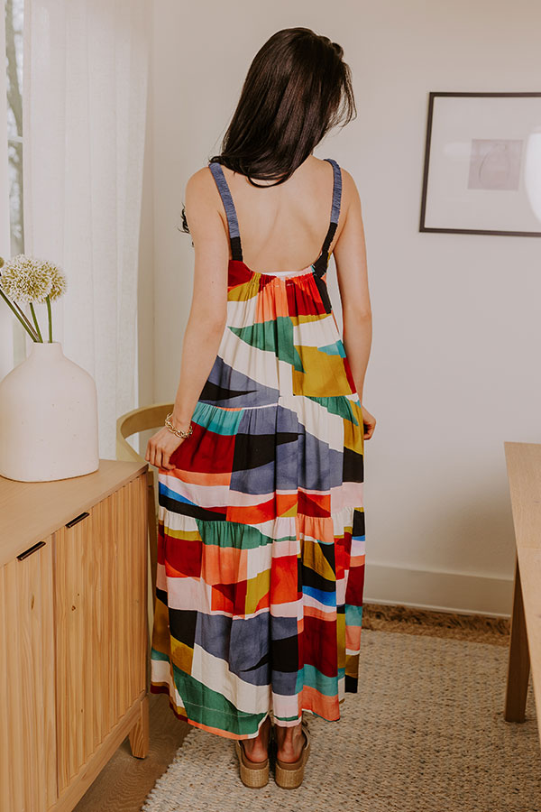 Ultimate Bali Girls Trip Color Block Maxi Dress - Premium Beachwear