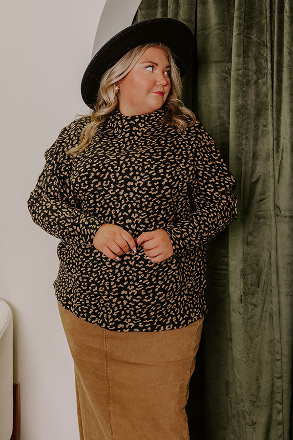 Ultimate Leopard Print Knit Sweater - Premium Style