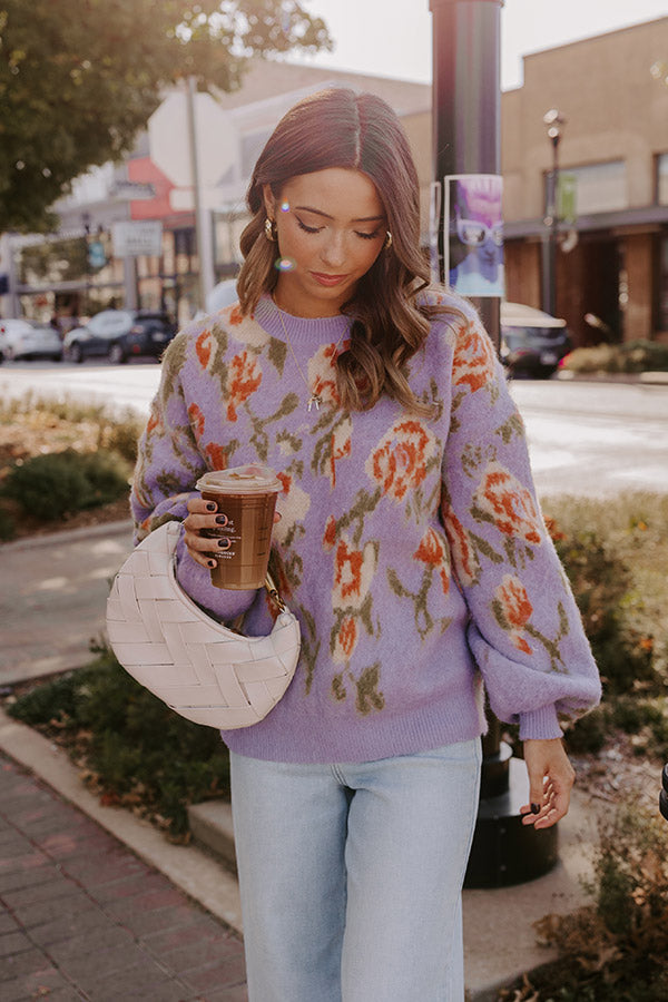 Ultimate Cozy Floral Knit Sweater - Premium Style for Cool Days