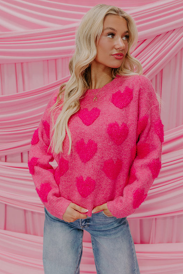 Ultimate Cozy Heart Knit Sweater