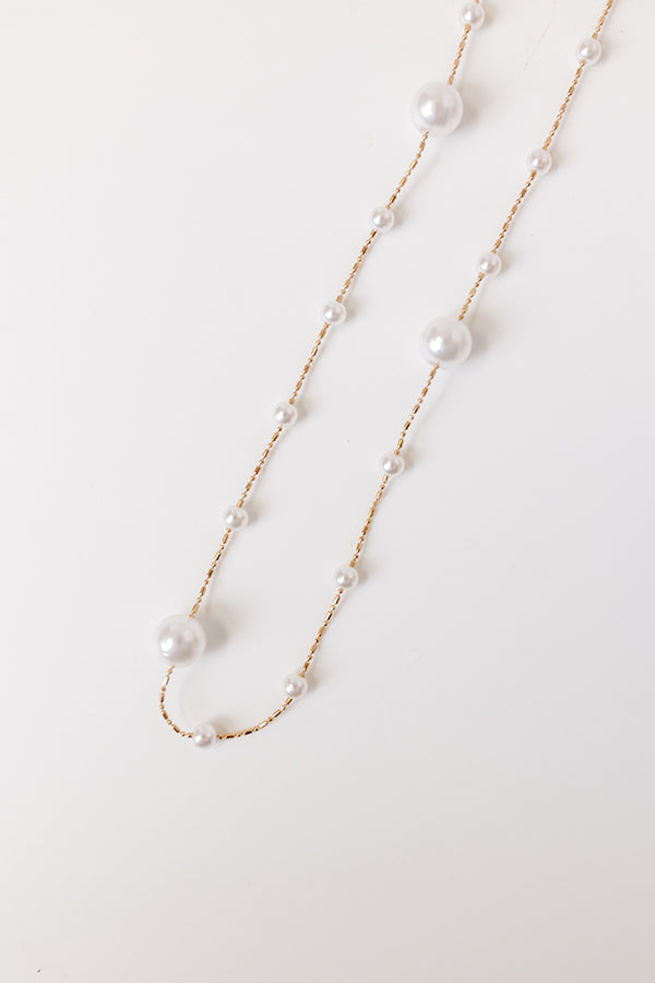 Ultimate Layered Pearl Necklace - Pass The Bubbly