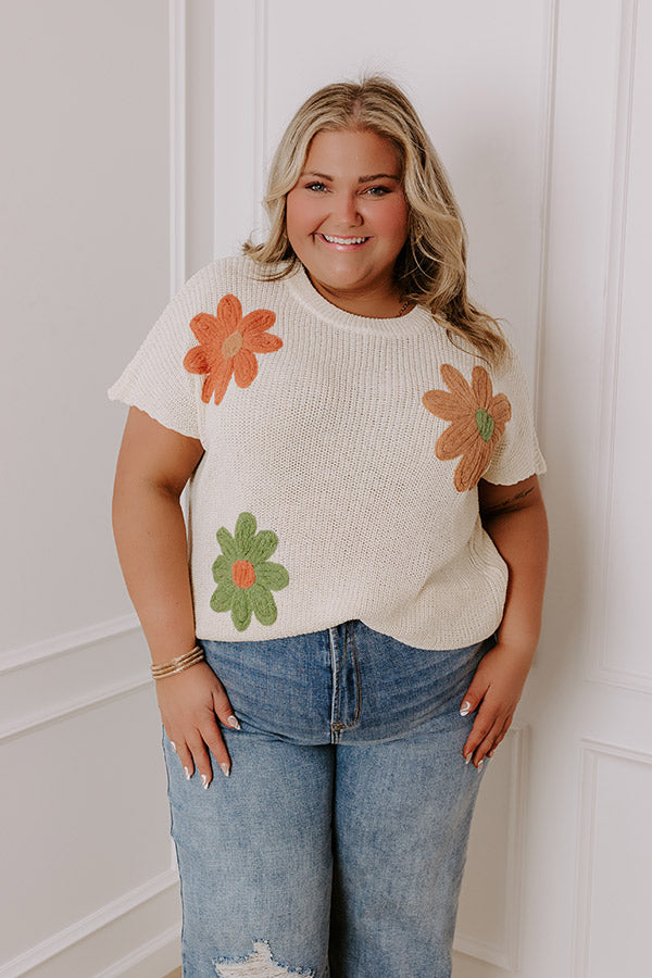 Premium Boho Blooms Knit Top - Ultimate Comfort & Style