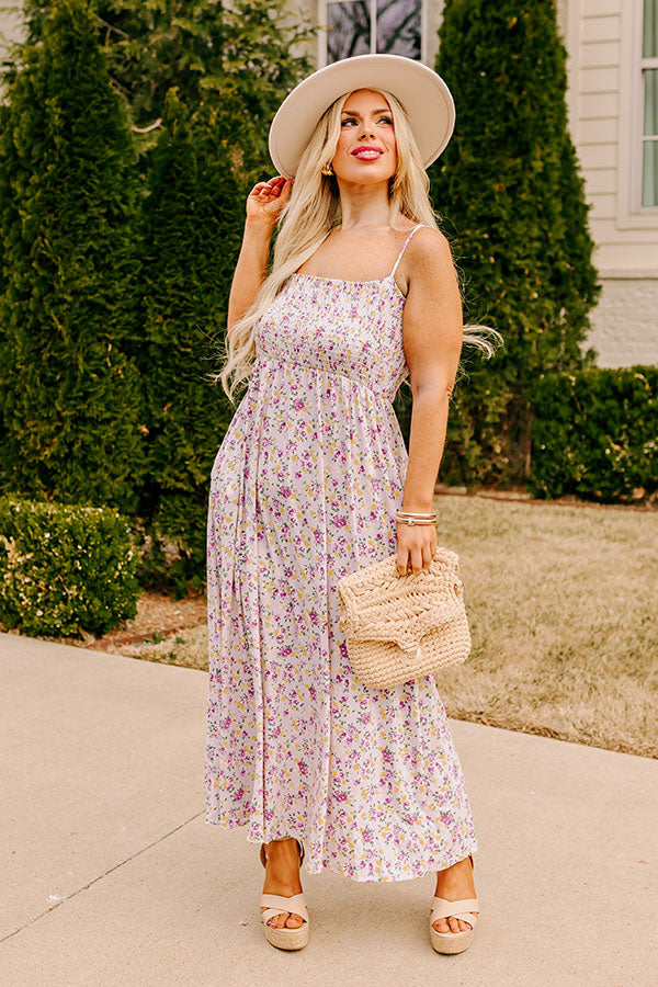 Ultimate Lavender Floral Maxi Dress for Summer
