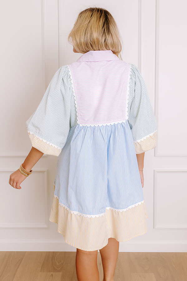 Ultimate Pastel Color Block Mini Dress