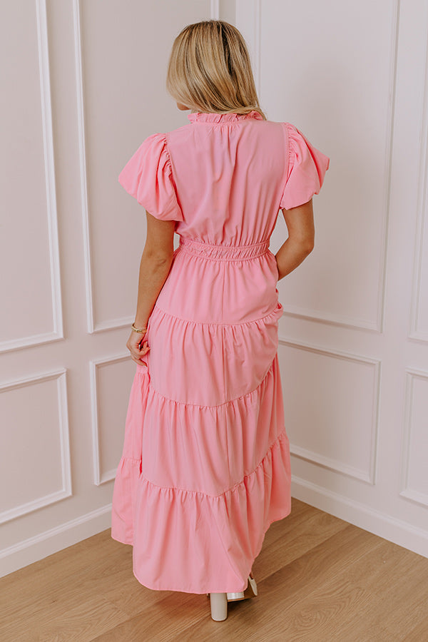 Ultimate Pink Elegance Maxi Dress