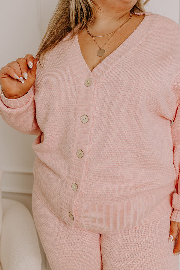 Premium Chic Comfort Knit Sweater with Wooden Buttons