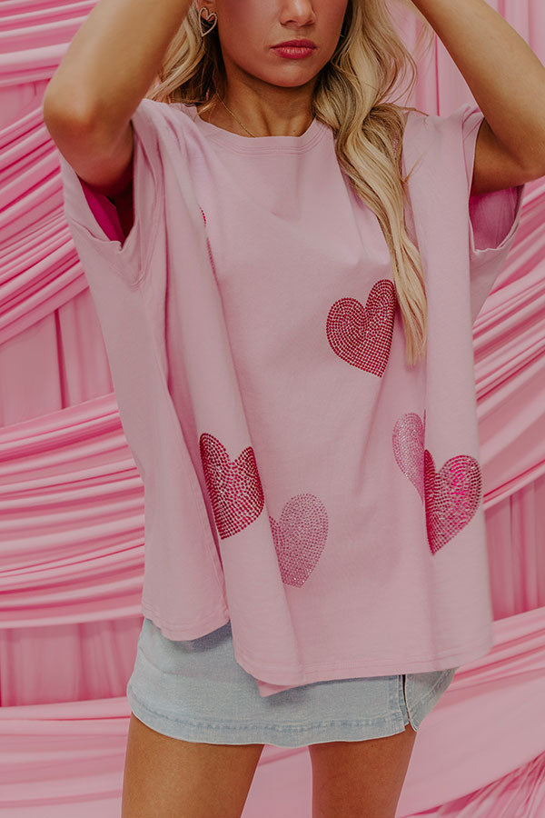 Ultimate Sweethearts Embellished Oversized Tee