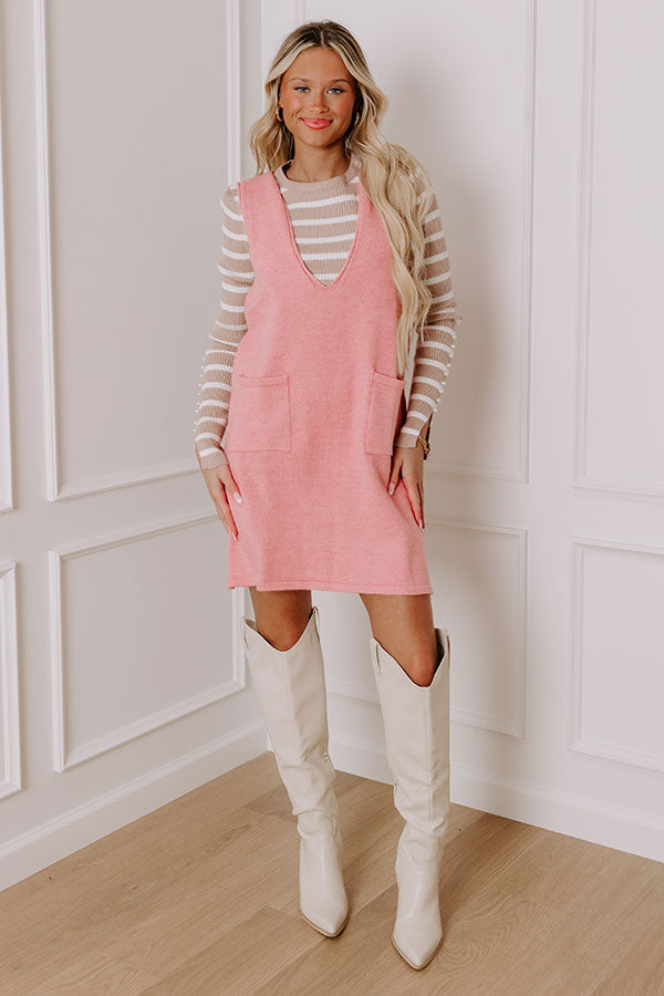 Premium Knit Mini Dress - Ultimate Chic in Pink
