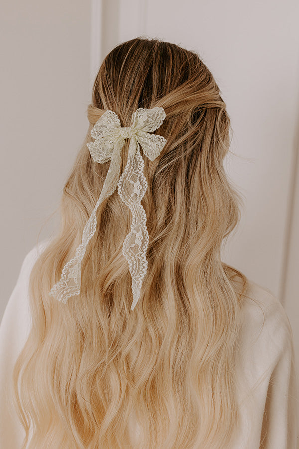 Premium Lace Bow Hair Clip - Ultimate Style Upgrade