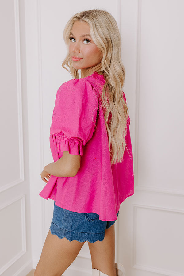 Ultimate Sweet Smile Linen-Blend Top - Premium Style & Comfort