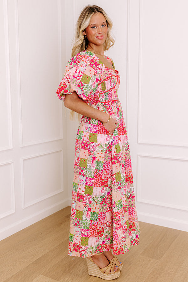 Premium Floral Smocked Midi Dress - Ultimate Summer Style