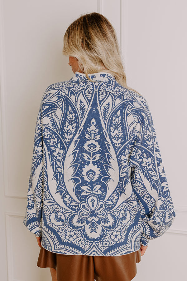 Premium Boho Floral Knit Sweater – Ultimate Style Upgrade