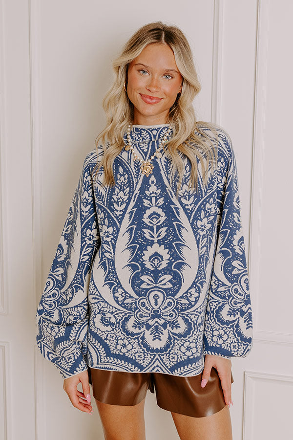 Premium Boho Floral Knit Sweater – Ultimate Style Upgrade