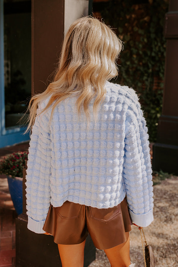 Premium Sky Blue Knit Sweater - Ultimate Cozy Comfort