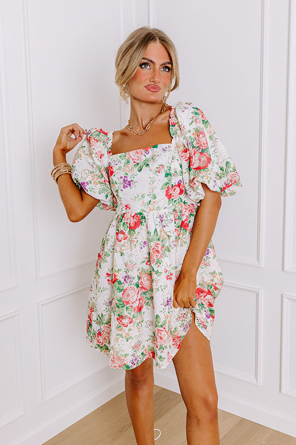 Ultimate Garden Bliss Eyelet Mini Dress