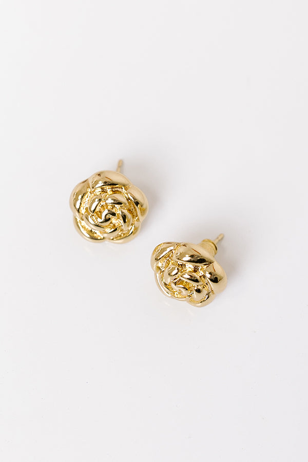 Premium Rose Garden Stud Earrings