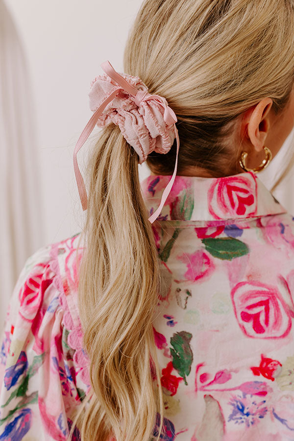 Ultimate Chic Mindset Scrunchie - Pink Perfection