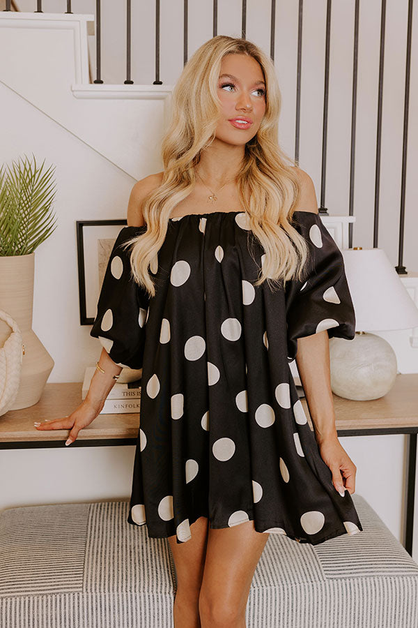 Ultimate Spotlight Darling Off Shoulder Mini Dress