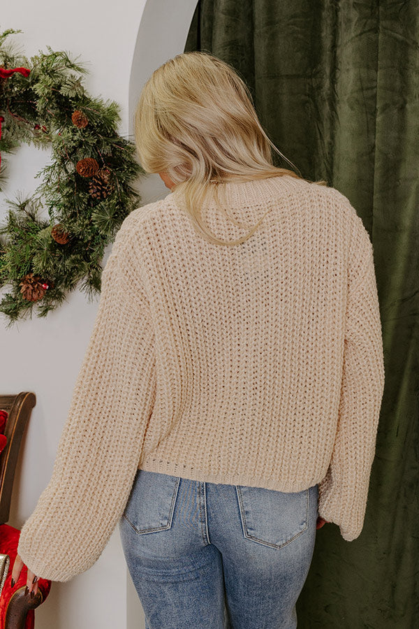 Premium Cozy Knit Cardigan for Coffee Lovers