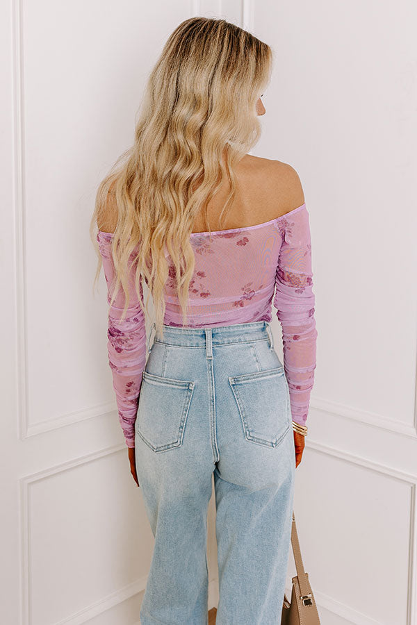 Ultimate Flirty Feels Floral Mesh Top