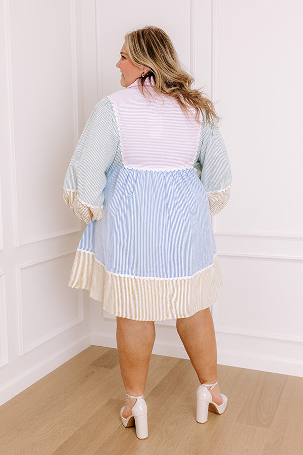 Ultimate Pastel Color Block Mini Dress - Sweet & Stylish