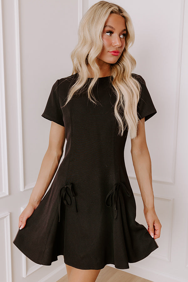 Ultimate Flirty Pleated Mini Dress - Martinis Please