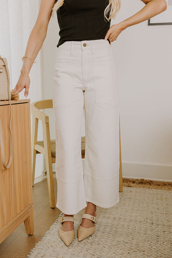 Premium Maeve High Waist Wide Leg Crop Jean - Ultimate Style Upgrade