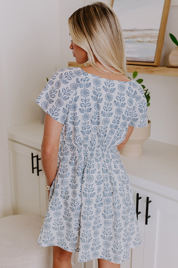 Ultimate Oceanfront Views Floral Mini Dress
