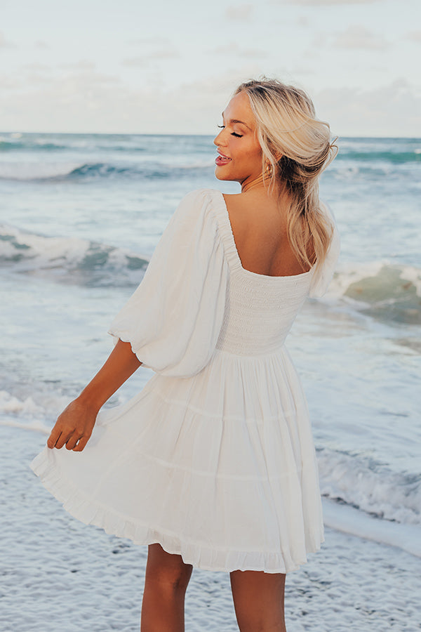 Premium Whispering Muse Smocked Mini Dress - Ultimate Summer Style